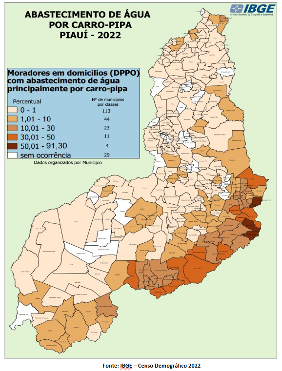 Cerca de 102 mil piauienses dependem de carro-pipa para ter água