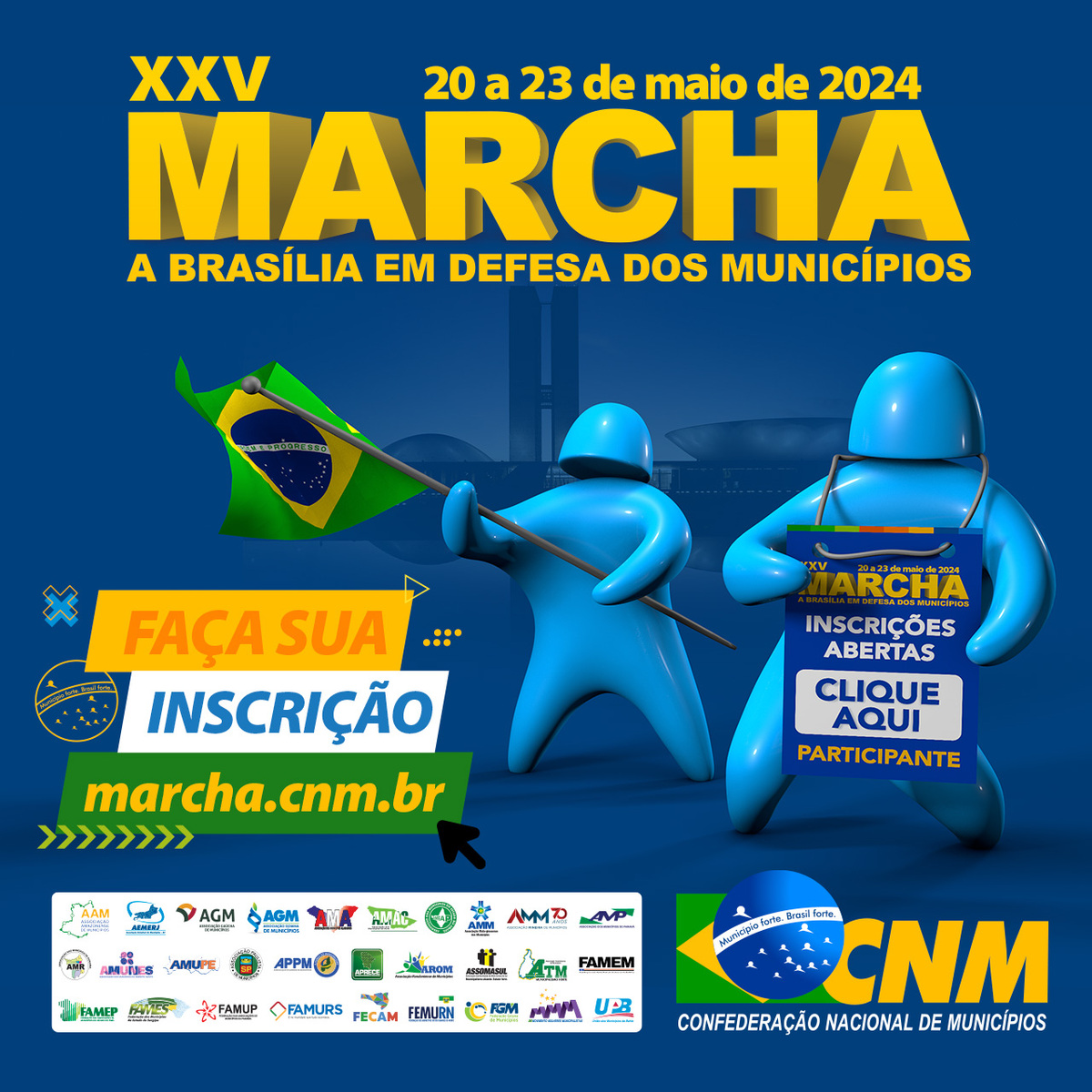 Inscrições para 25ª Marcha dos Prefeitos tem preços promocionais ate hoje(08)