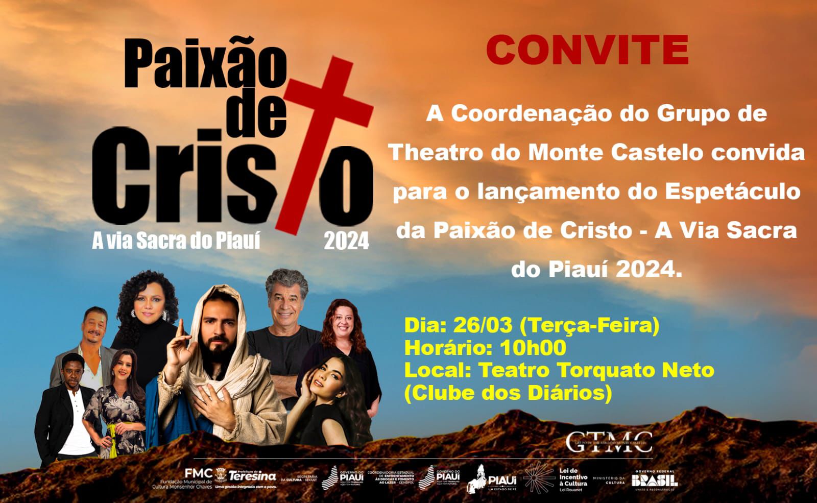 Paixão de Cristo é lançada hoje(26) no Clube dos Diários