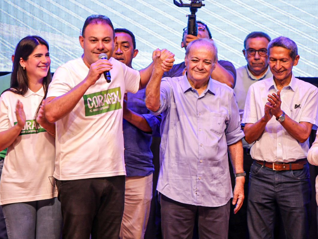  Jeová e Silvio lotam SESC Cajuína para anunciar chapa do União Brasil e Republicanos