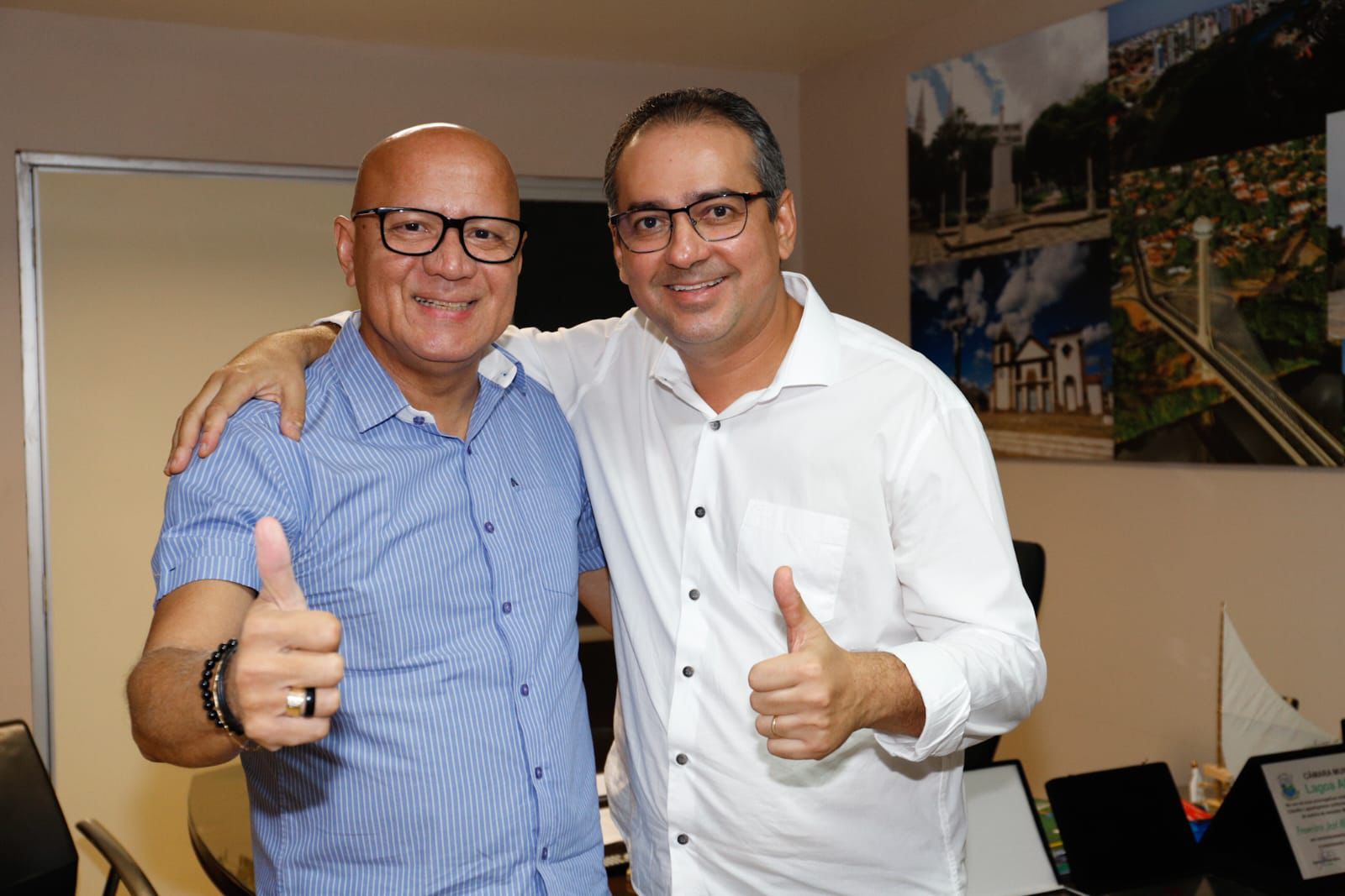 Hailton recebe apoio de Franzé Silva em Oeiras