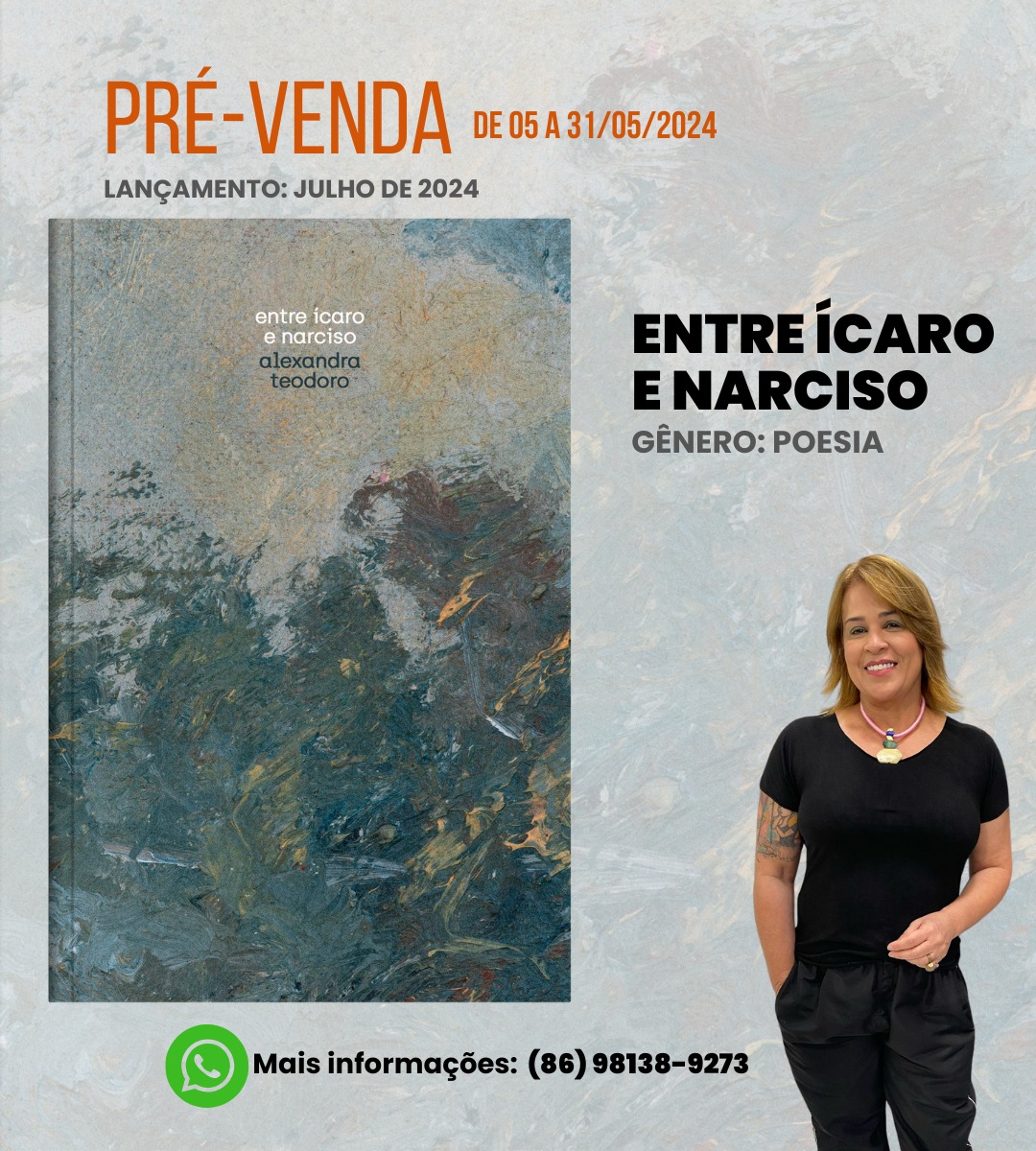Está aberta a pré-venda do livro “Entre Ícaro e Narciso” de Alexandra Teodoro