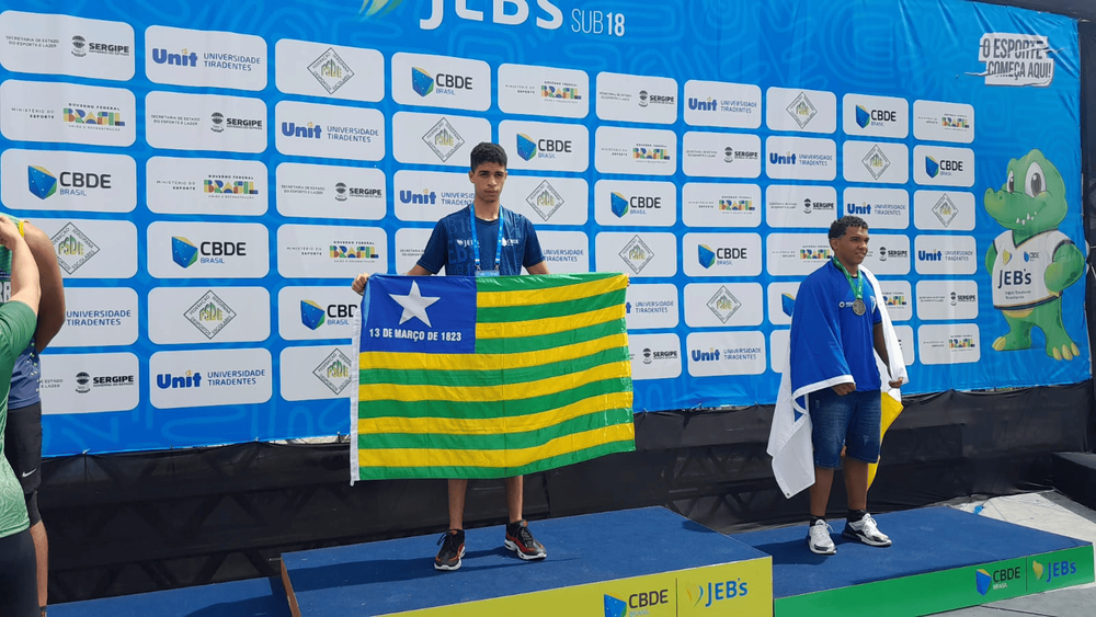 Piauiense Rômulo conquista 1º ouro nos Jogos escolares brasileiros