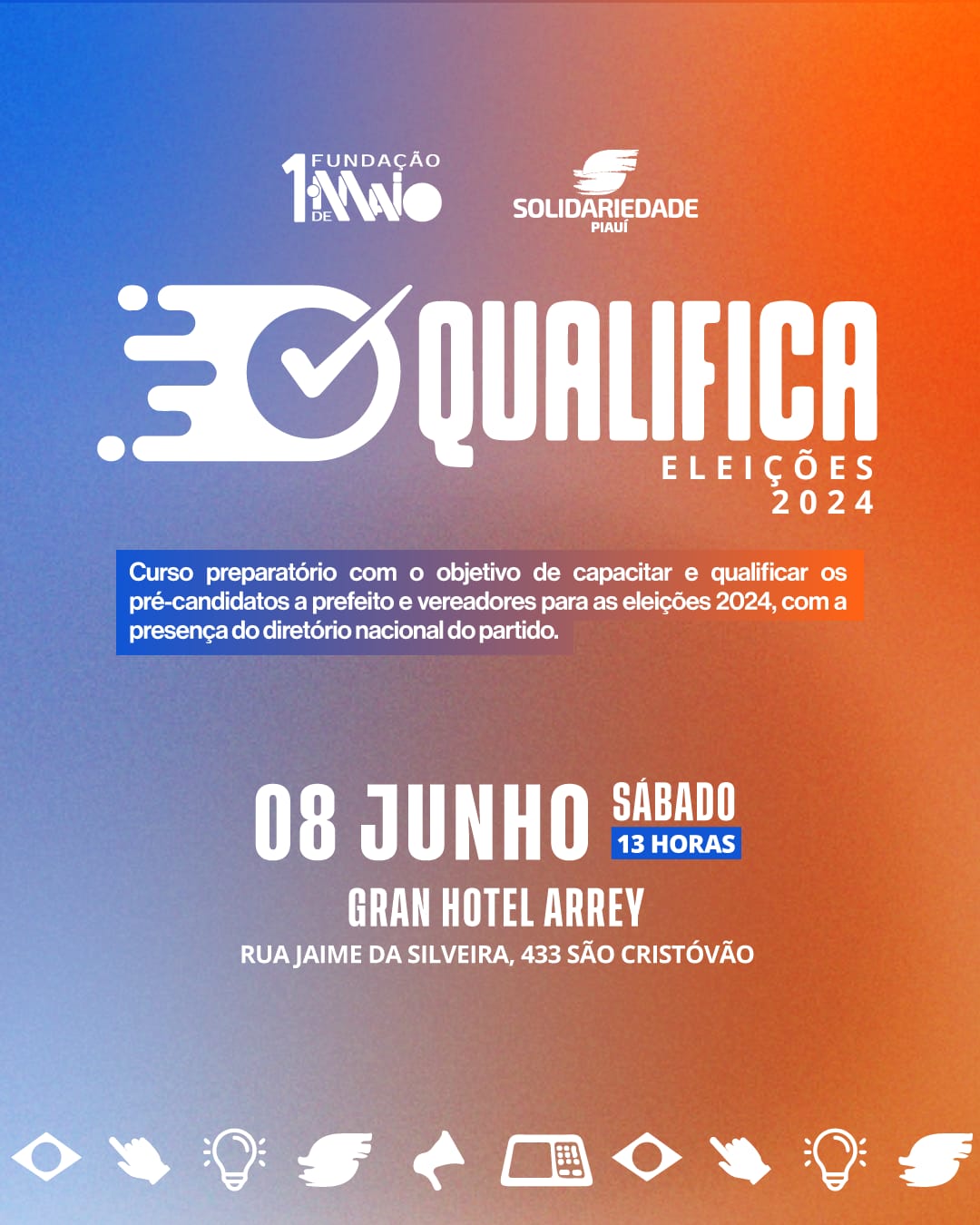 Partido Solidariedade promove ‘Qualifica Eleições 2024’ no Piauí