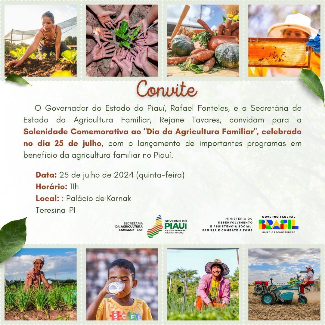 Governo anuncia investimento de 36 milhões na Agricultura Familiar