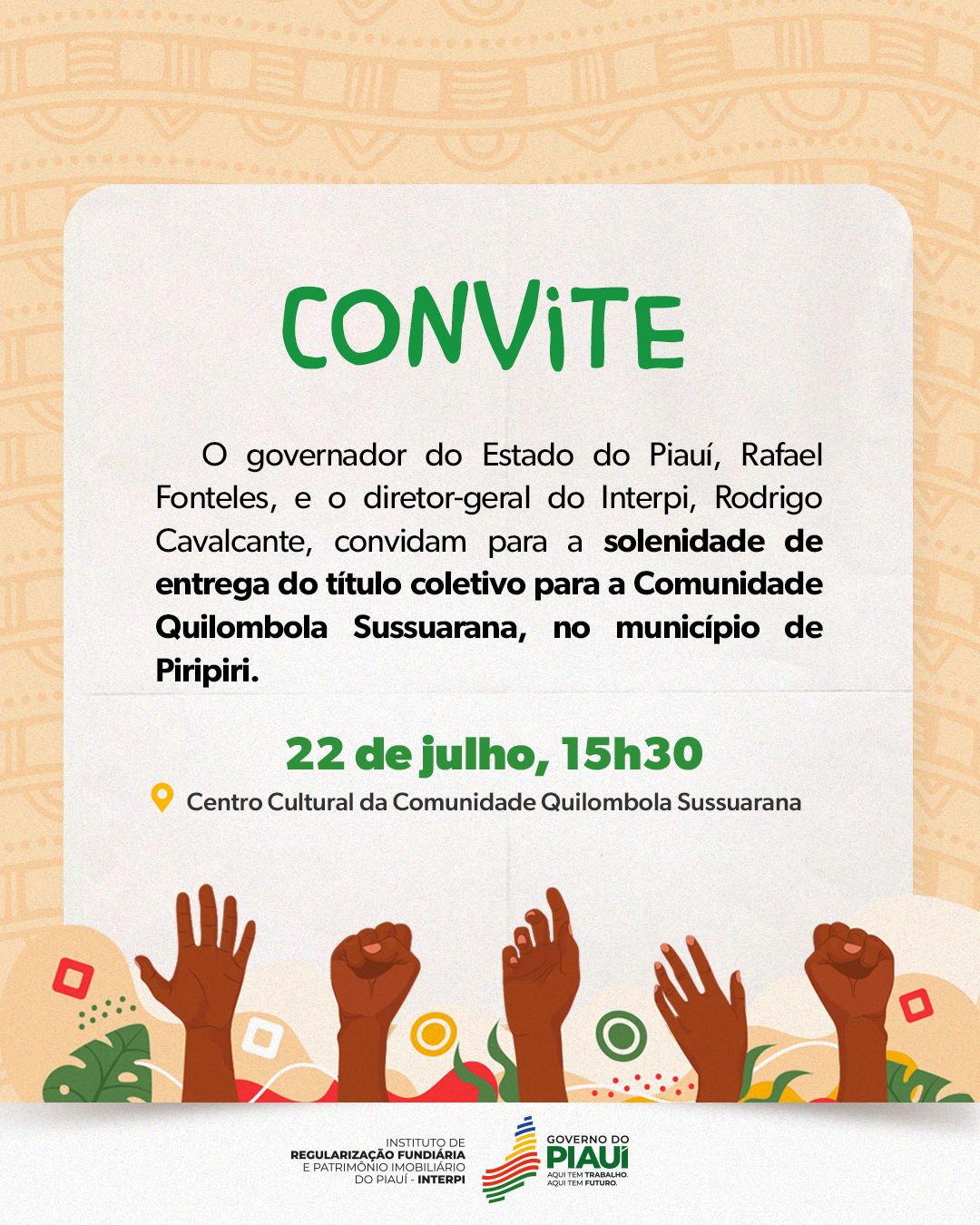 Governo distribui títulos de terra em Piripiri