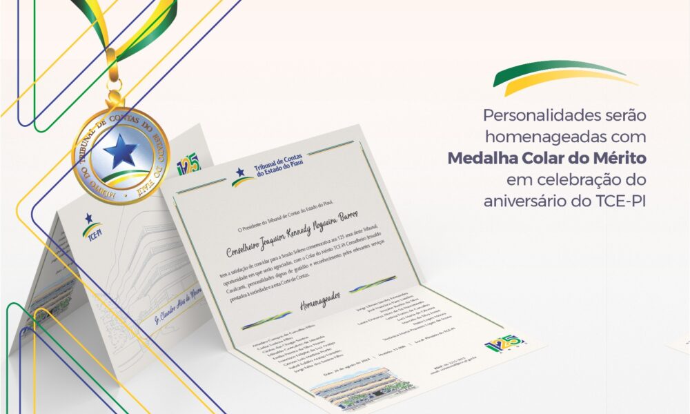 TCE homenageia 1ª Dama com Medalha Colar do Mérito