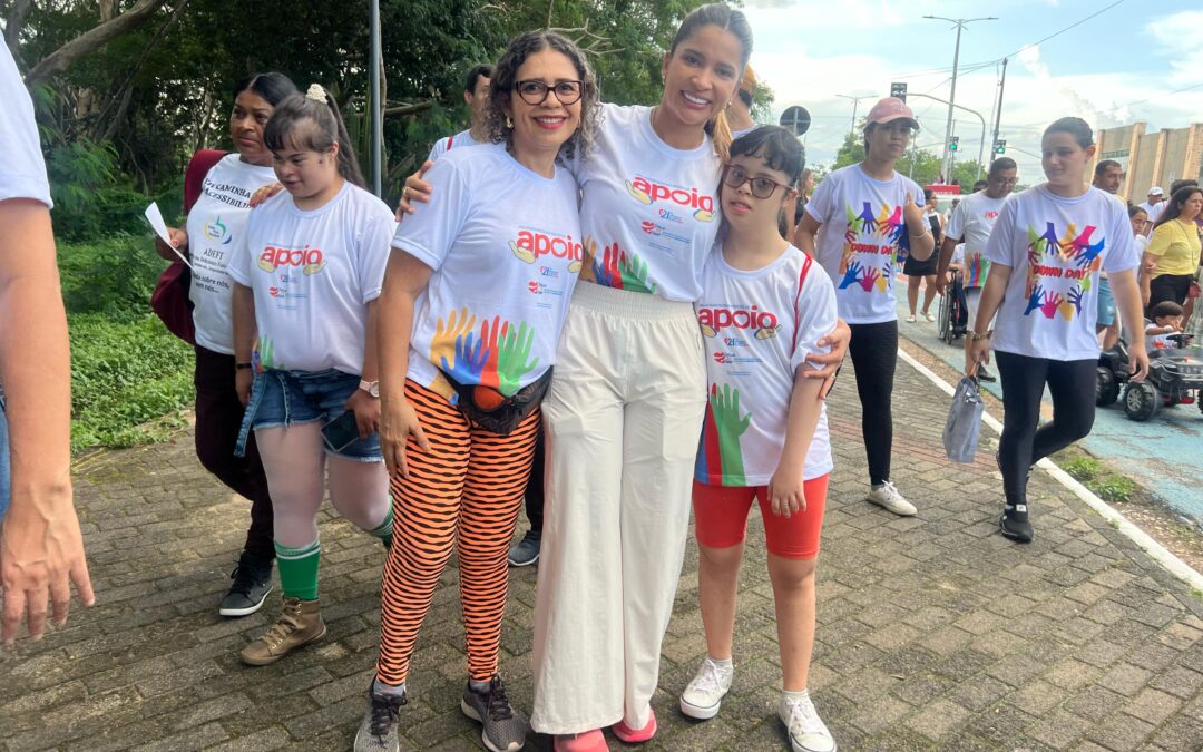 Vereadora Tatiana participa de caminhada pela inclusão pessoa com Síndrome de Down
