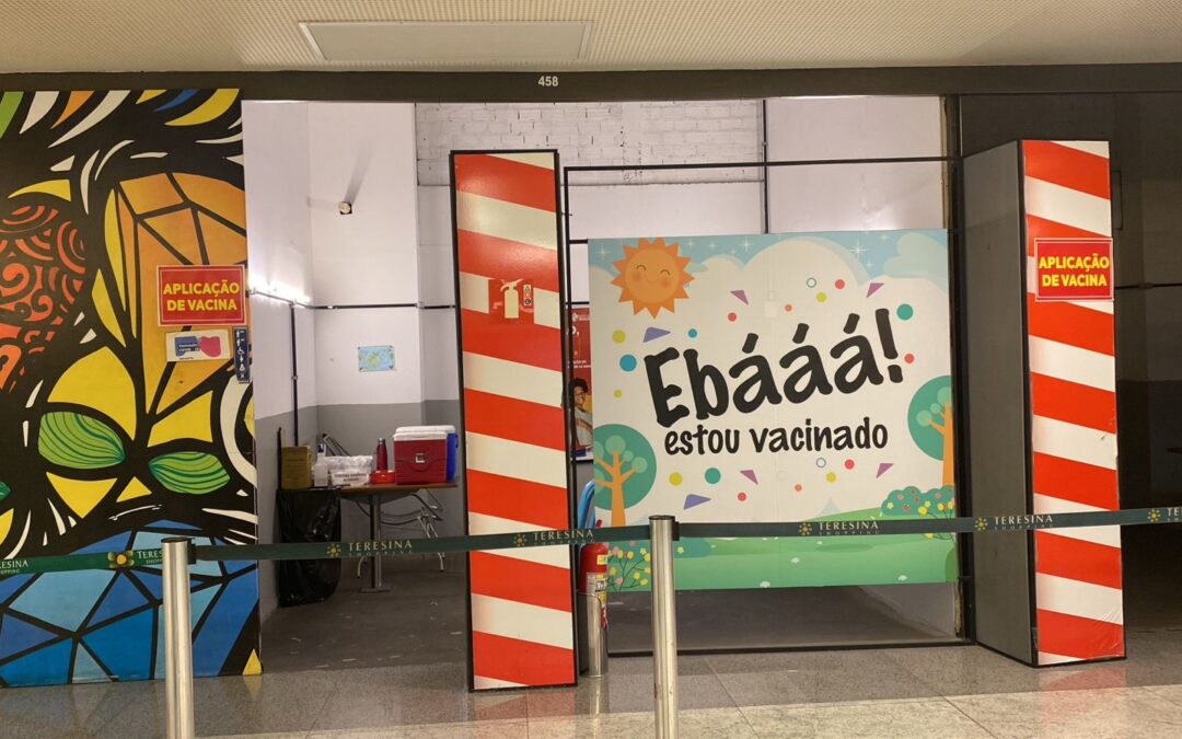 FMS aplica quase 12 mil vacinas no posto de vacinação do Teresina Shopping