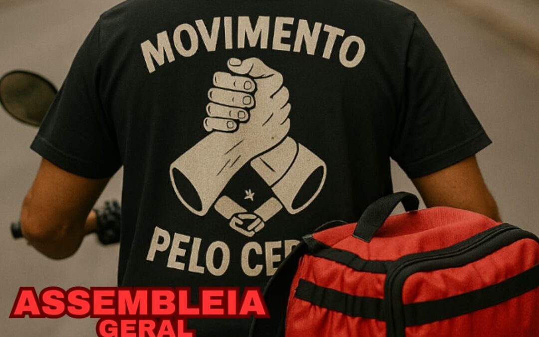 Mototaxistas fazem manifestação contra entregadores