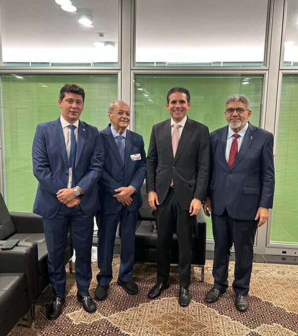 Prefeito Silvio Mendes se reúne com Hugo Mota em Brasília