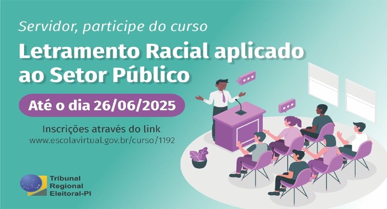 TRE-PI disponibiliza curso sobre Letramento Racial