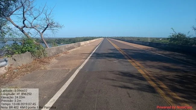 DNIT decreta emergência em duas pontes da BR-402