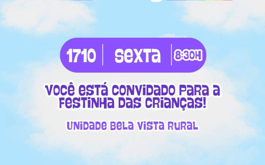 Prefeitura comemora Dia das Crianças no Bela Vista Rural hoje(17)