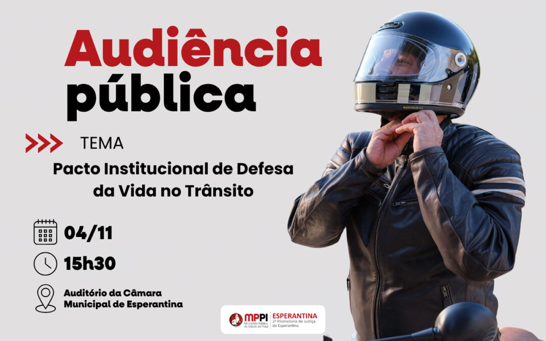 Ministério Público promove audiência pública sobre trânsito em Esperantina nesta terça(4)