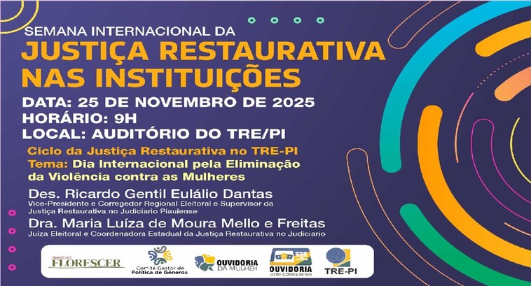 TRE promove Ciclo da Justiça Restaurativa