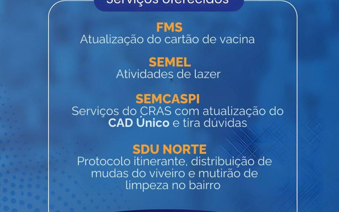 Prefeitura realiza ação social no Edgar Gayoso neste sábado (20)