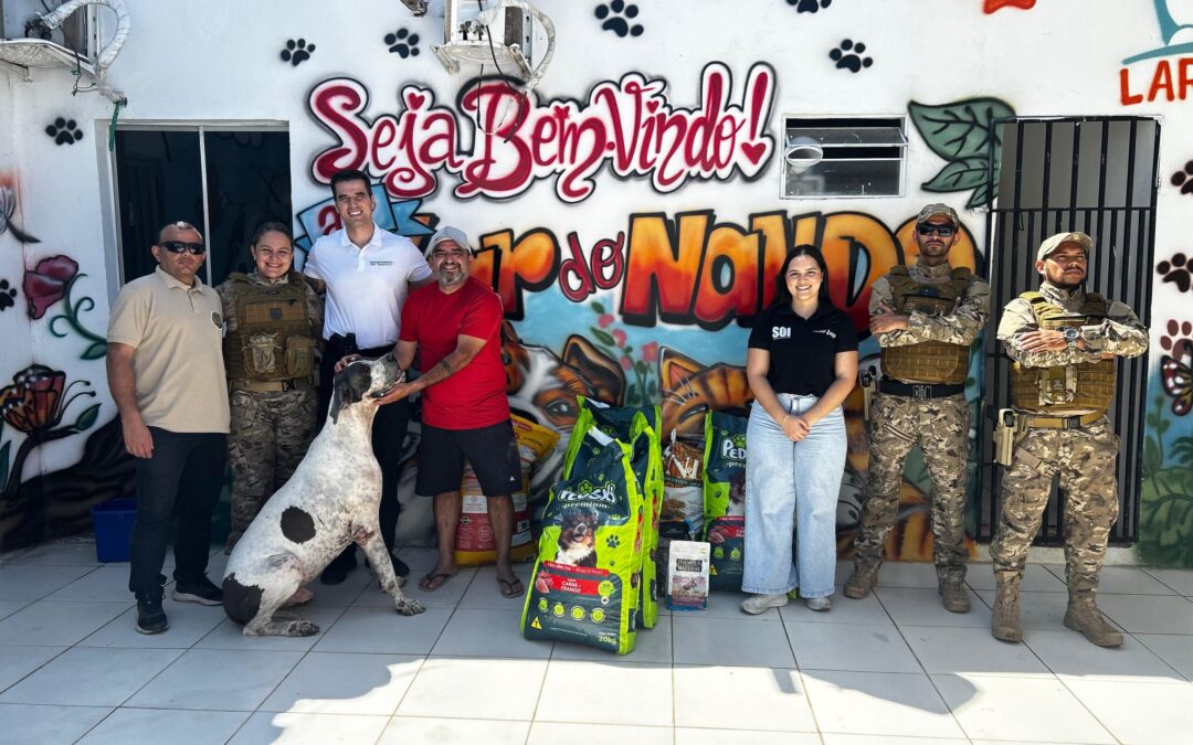 Secretaria de Segurança arrecada meia tonelada de ração para Instituições