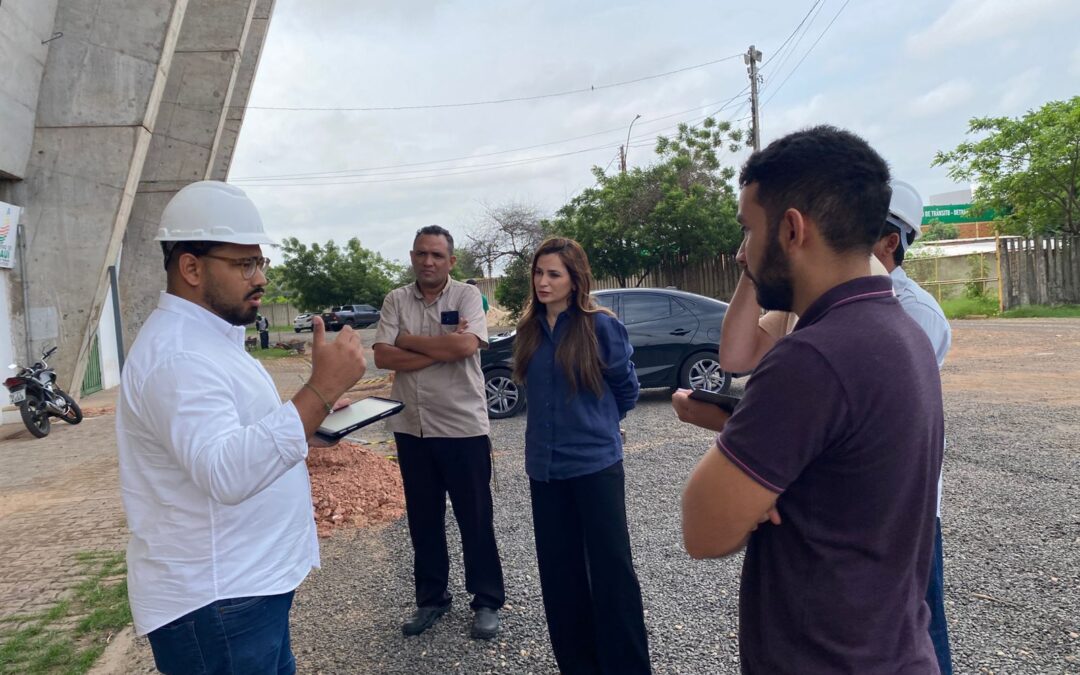 Josiane Campelo acompanha reforma do Albertão