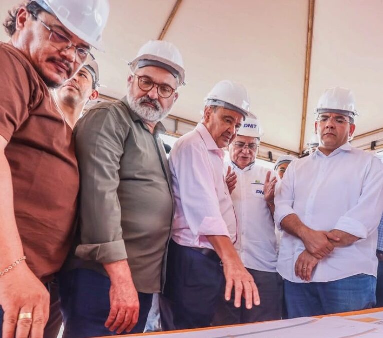 Ministros Wellington, George e Waldez visitam obras em Teresina