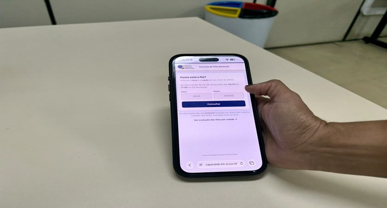 TRE informa movimento da seção antes do eleitor sair de casa